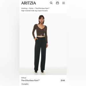 Aritzia Effortless Pants Size 4 Regular